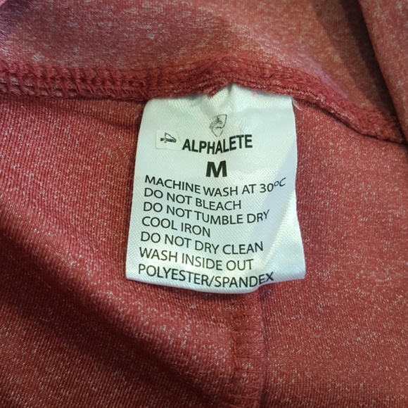 Alphalete athletic red  leggings size medium NWOT - Picture 4 of 8